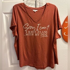 Maurice’s Size 1 Burnt Orange Graphic T-Shirt